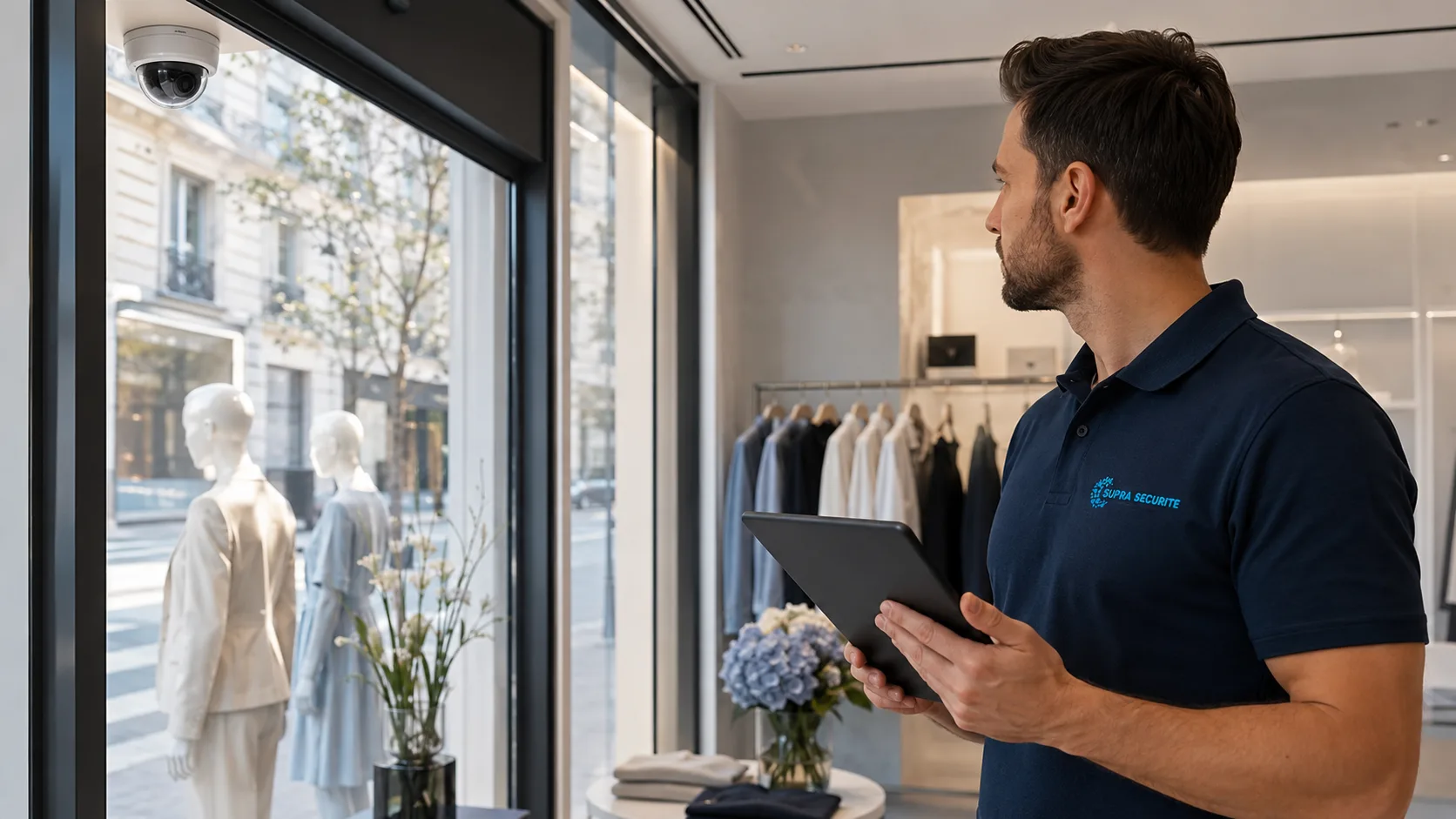 Caméra de surveillance pour commerce à Paris