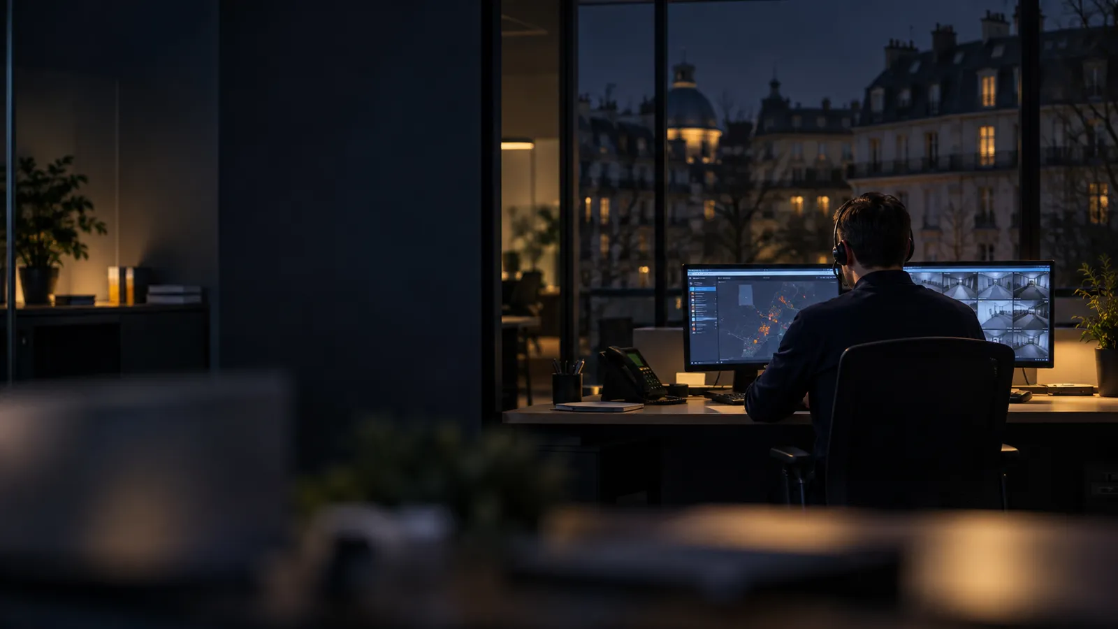 Équipement de sécurité installé chez un client